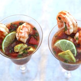Mexican Shrimp Cocktail Paired with Sauvignon Blanc