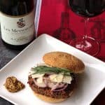 Bison Burger Paired with Northern Rhône Syrah