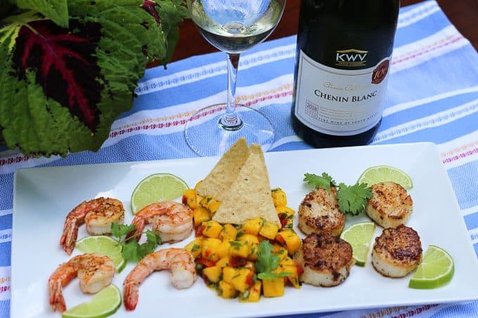 South African Chenin Blanc Paired With Shrimp Scallops And