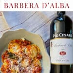 Italian Sausage Ravioli Paired with Barbera d'Alba